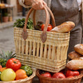 Panier de Marché en Osier Tressé – Authenticité & Élégance Naturelle